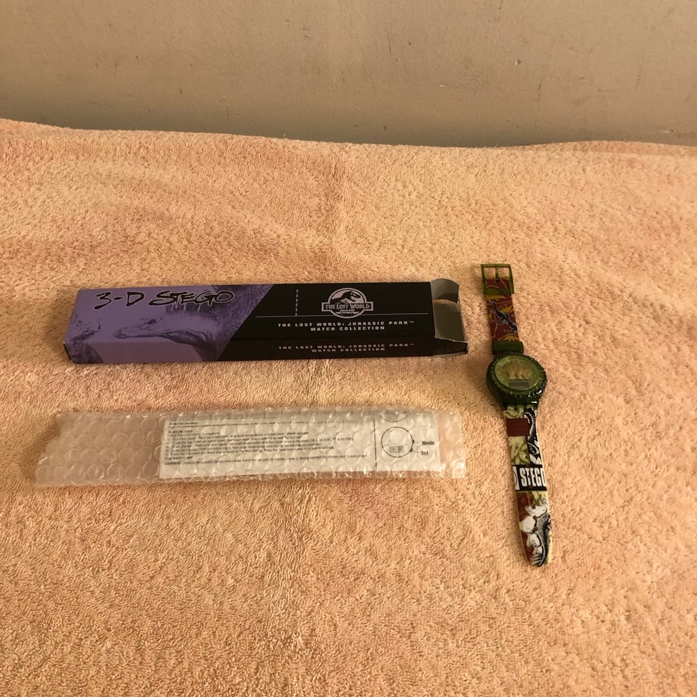 1997 Burger King Jurassic Park The Lost World 3-D Stego Watch NIP